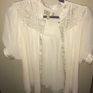 Beautiful white button blouse